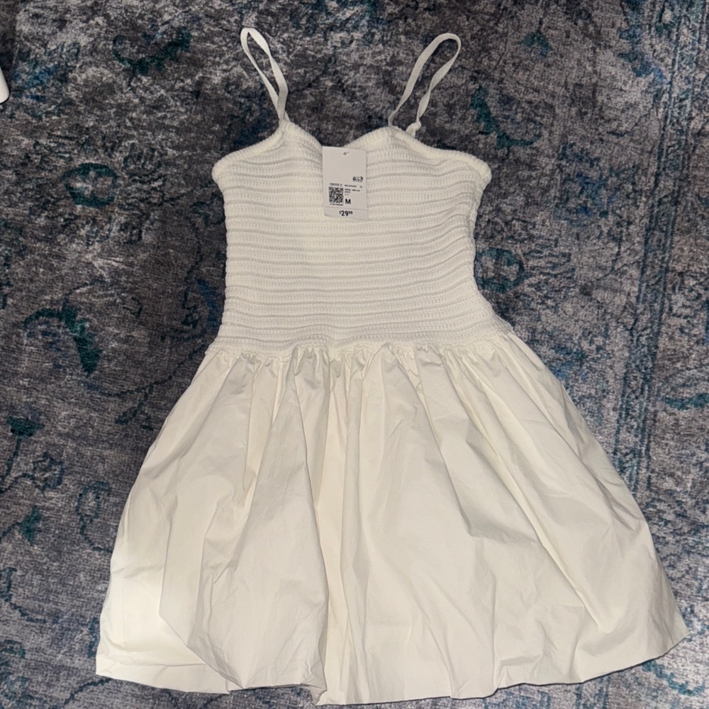 Forever 21 White Knit Casual Dress